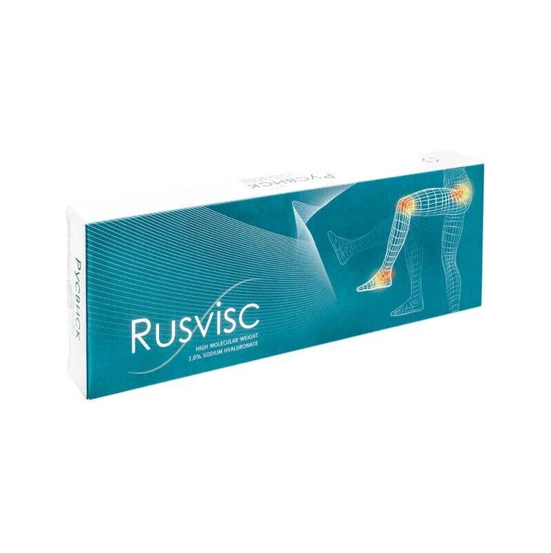 фото упаковки РусВиск вязкоэлатичный эндопротез синовиальной жидкости