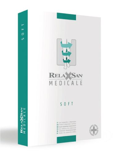 фото упаковки Relaxsan Medicale Soft Чулки с микрофиброй с открытым носком 1 класс компрессии