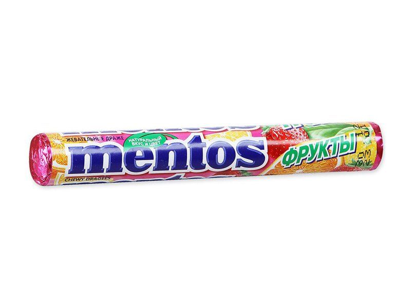 фото упаковки Mentos Жевательные драже фрукты