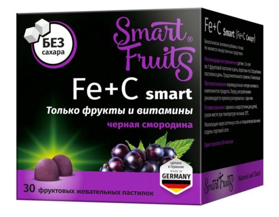 фото упаковки Смарт Фрутс Железо+Витамин С Smart