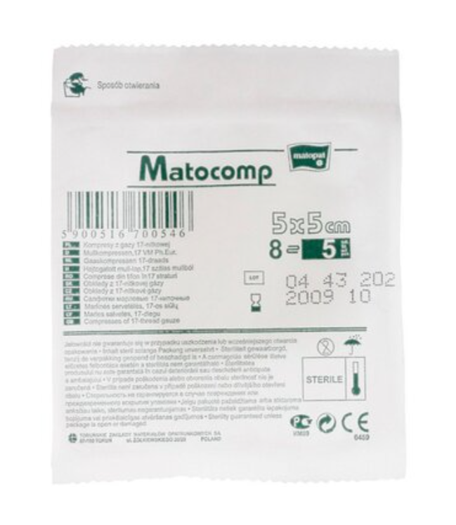 фото упаковки Matopat Matocomp салфетки марлевые