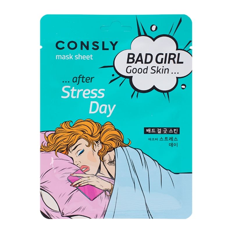 фото упаковки Consly Маска тканевая после тяжелого дня Bad girl good skin