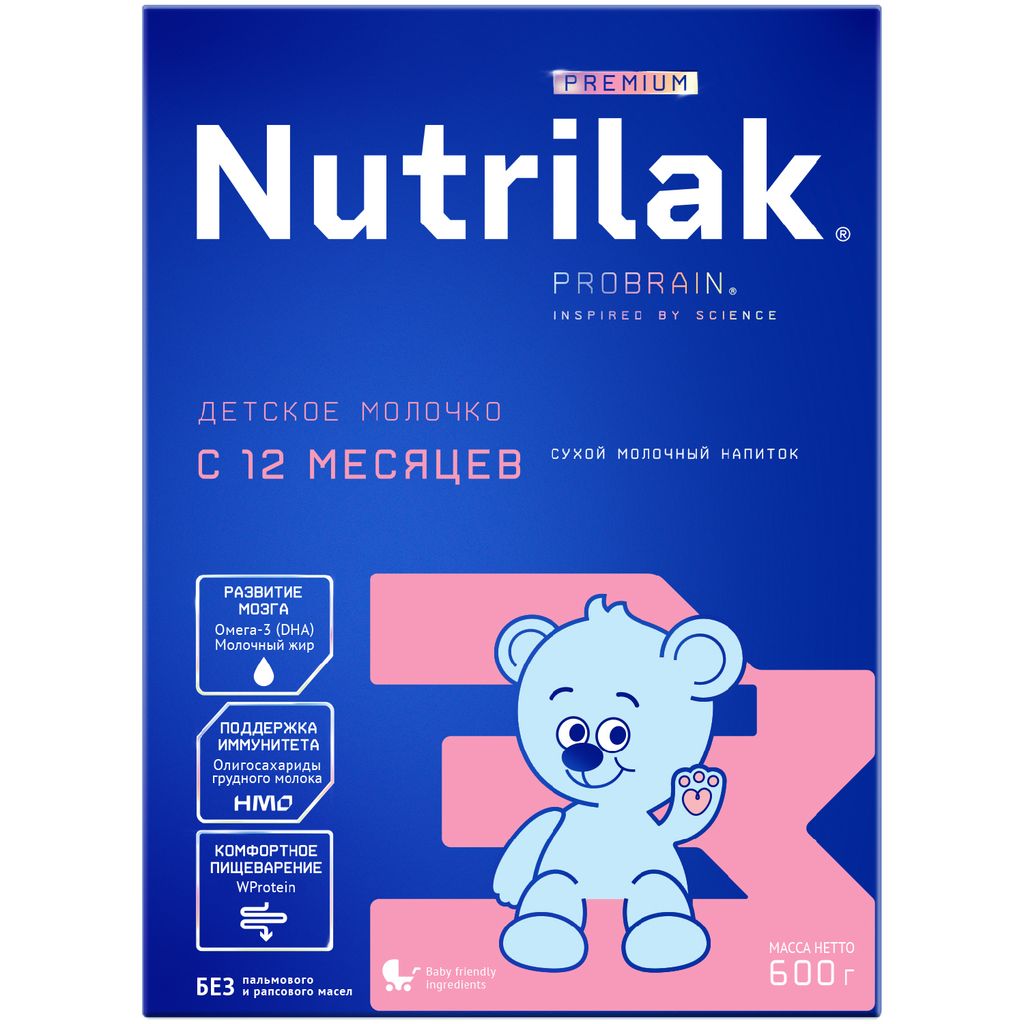 фото упаковки Nutrilak Premium 3 Смесь молочная c 12 мес