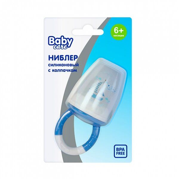 фото упаковки Baby Care ниблер силиконовый с колпачком