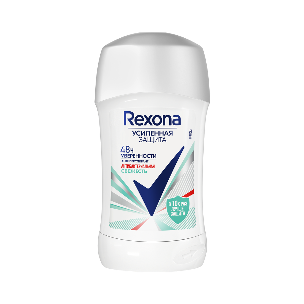фото упаковки Rexona Антиперспирант-карандаш Антибактериальная свежесть