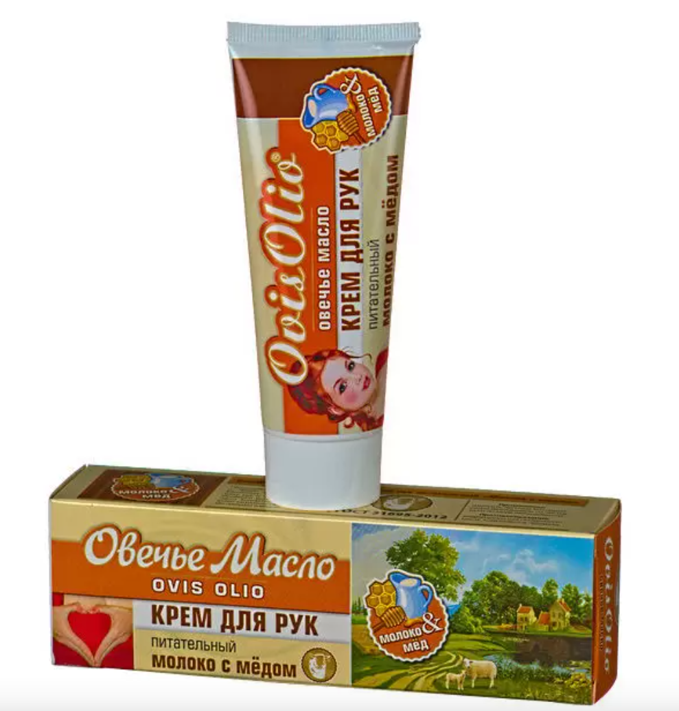 фото упаковки Овечье масло Ovis Olio крем для рук питательный