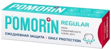 фото упаковки Pomorin regular Ежедневная защита Зубная паста