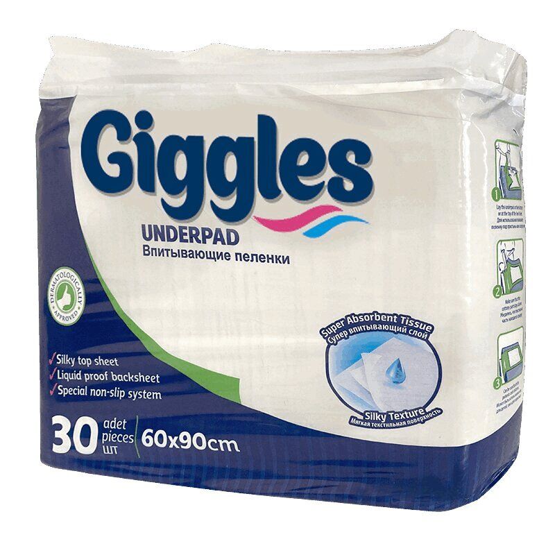 фото упаковки Giggles Пеленки впитывающие для взрослых