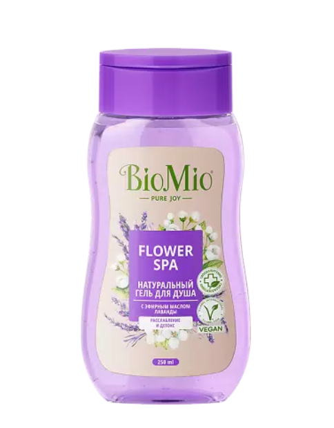 BioMio Bio-Shower Натуральный гель для душа, гель, с эфирным маслом лаванды, 250 мл, 1 шт.