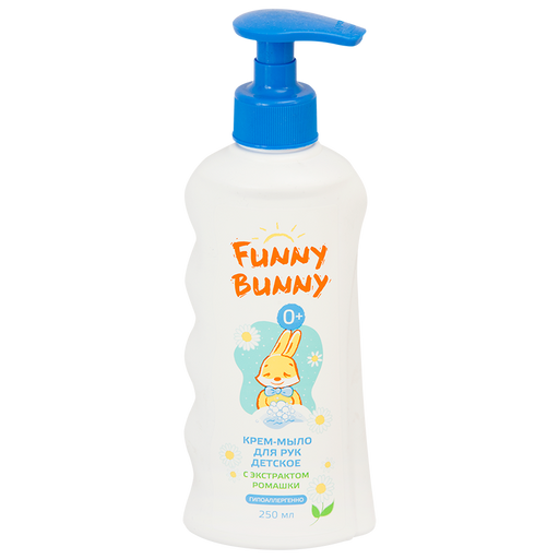 Funny Bunny крем-мыло для рук, для детей с рождения, 250 мл, 1 шт.