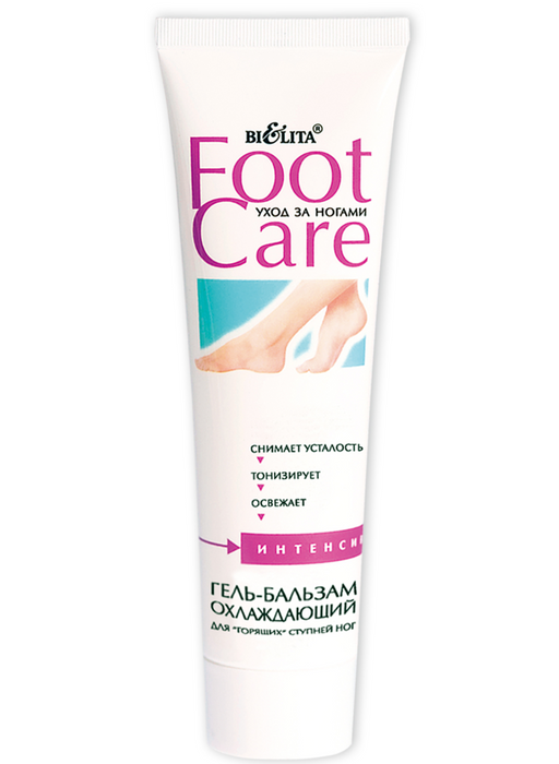 Belita Foot care Гель-бальзам для ступней ног, гель, охлаждающий, 100 мл, 1 шт.