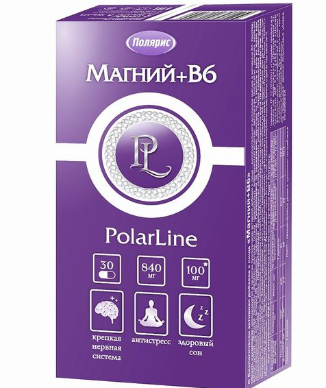 PolarLine Магний плюс В6, капсулы, 30 шт.