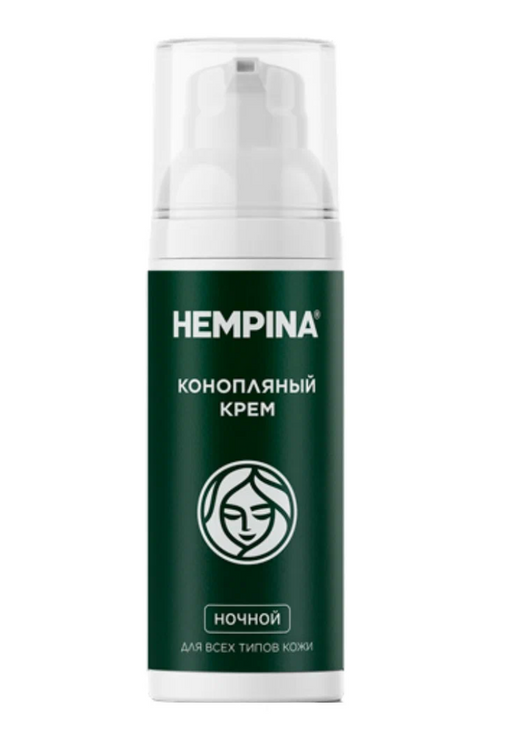 Hempina Крем ночной конопляный, крем, для всех типов кожи, 50 мл, 1 шт.