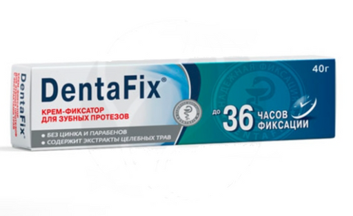 DentaFix крем-фиксатор для зубных протезов с экстрактами трав, 40,0 г, 1 шт.