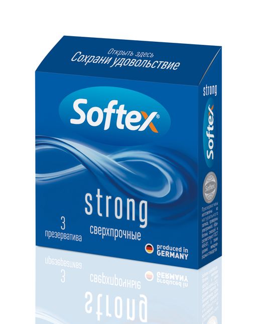 Презервативы Софтекс/Softex Strong, презерватив, повышенной плотности, 3 шт.