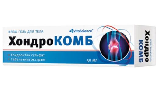 Vitascience ХондроКОМБ Крем-гель для тела, крем-гель, 50 мл, 1 шт.