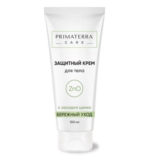 Primaterra Care Защитный крем для тела с оксидом цинка, крем для тела, 100 мл, 1 шт.