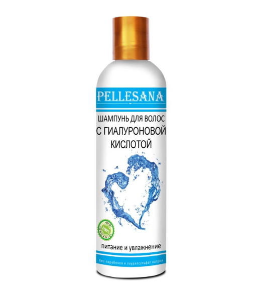 Pellesana Шампунь для волос, шампунь, с гиалуроновой кислотой, 250 мл, 1 шт.