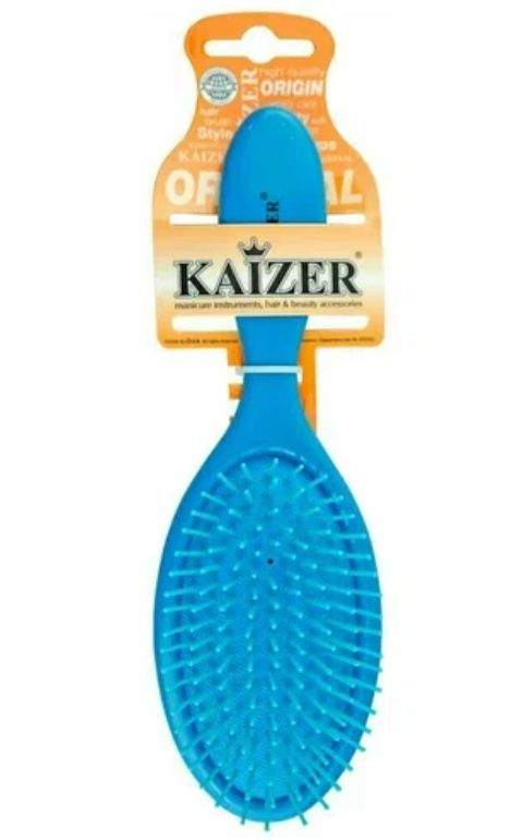 Kaizer Расческа массажная с пластиковыми зубьями, расческа, цвет в ассортименте, 1 шт.