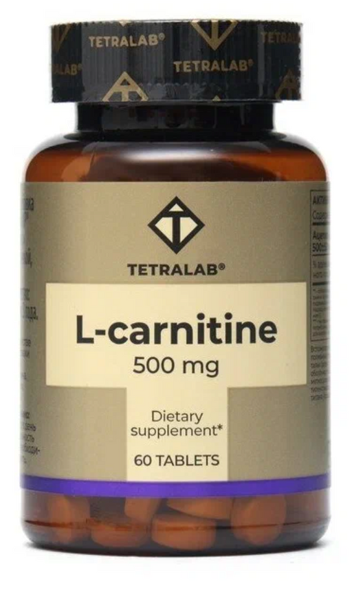 Tetralab L-карнитин, 500 мг, таблетки, 60 шт.