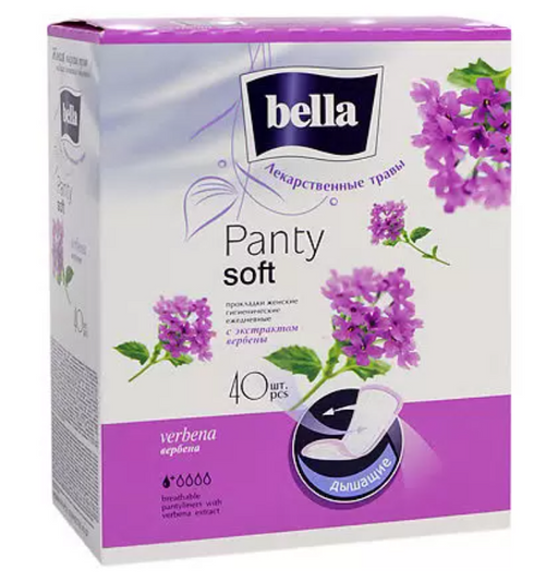 Bella panty herbs verbena ежедневные прокладки, прокладки гигиенические, 40 шт.