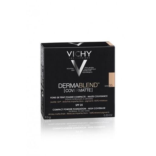 Vichy Dermablend Covermatte пудра компактная SPF25, пудра, тон 35, 9,5 мл, 1 шт.