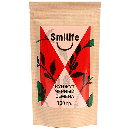 Smilife Кунжут черный семена, 100 г, 1 шт.